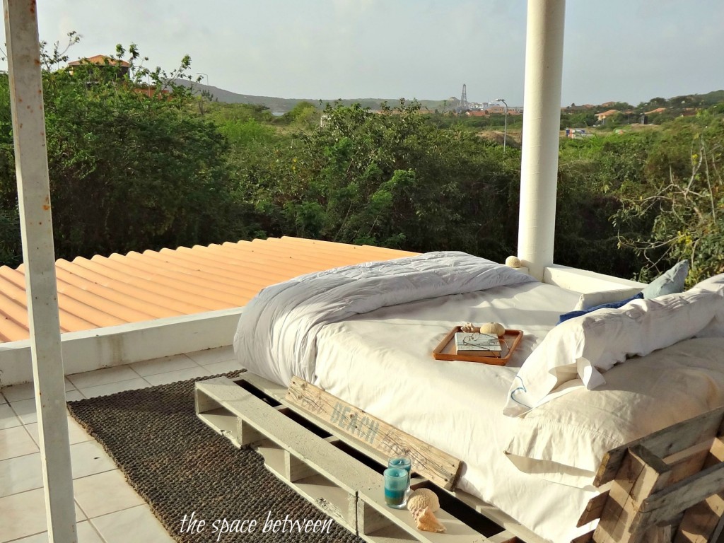 12May pallet bed with view