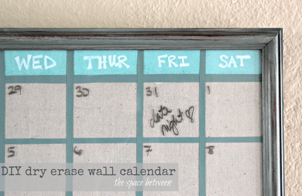 diy wall calendar